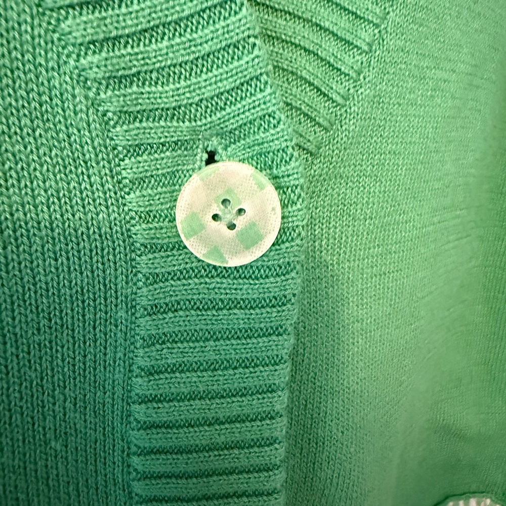 The Quacker Factory strawberry shirt AND D & Co. cardigan, QVC, XL - Picture 3 of 8